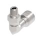 Global TTC 1 & 2 Wire Braid Steel Crimp Fitting, 3/8-18 Male NPT Swivel, -06 Hose, 90 deg Elbow