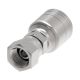 Global TTC 1 & 2 Wire Braid Steel Crimp Fitting, 3/8-18 Female NPSM Swivel, -06 Hose, Straight