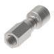 Global TTC 1 & 2 Wire Braid Steel Crimp Fitting, 1/2-14 Female NPT Swivel, -08 Hose, Straight