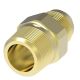Brass Adapter, 3/8-18 Male NPT To 3/4-16 Male JIC 37 deg Flare, Straight