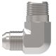 Steel Adapter, 1/4-18 Male NPT To 1/2-20 Male JIC 37 deg Flare, 90 deg Elbow