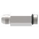 Steel Adapter, 7/16-20 Male SAE O-Ring Boss (Straight Thread O-Ring) To 7/16-20 Male JIC 37 deg Flare, Long Straight