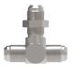 Steel Adapter, 3/4-16 Male JIC 37 deg Flare Bulkhead Branch To 3/4-16 Male JIC 37 deg Flare Run & Branch, Tee
