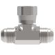 Steel Adapter, 7/8-14 Female JIC 37 deg Flare Swivel Branch To 7/8-14 Male JIC 37 deg Flare Run, Tee