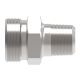 Steel Reusable Air Brake Adapter, 1/4-18 Male NPT To 3/4-20 USF Male USF Swivel, Straight