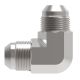 Steel Adapter, 9/16-18 Male JIC 37 deg Flare To 9/16-18 Male JIC 37 deg Flare, 90 deg Elbow