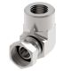 Steel Adapter, 1/2-14 Female NPT Swivel To 1/2-14 Female NPT, 90 deg Elbow