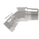 Steel Adapter, 3/4-14 Female NPT Swivel To 3/4-14 Male NPT, 45 deg Elbow