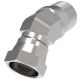 Steel Adapter, 1/2-14 Female NPT Swivel To 1/2-14 Male NPT, 45 deg Elbow