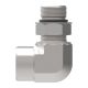 Steel Adapter, 3/4-14 Female NPT To 1-1/16-12 Male SAE O-Ring Boss (Straight Thread O-Ring), 90 deg Elbow