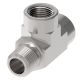 Steel Adapter, 1/4-18 Male NPT Run To 1/4-18 Female NPT Run & Branch, Tee