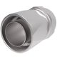 Steel Reusable 1 Wire Braid Reduced Bore Three-Piece Fitting, 1-5/8-12 Female JIC 37 deg Flare Swivel, -20 Hose, Straight