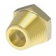Brass Adapter, 1/4-18 Male NPT To 1/8-27 Female NPT, Bushing
