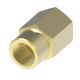 Brass Adapter, 1/2-14 Female NPT To 3/8-18 Female NPT, Straight