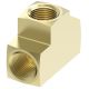 Brass Adapter, 3/4-14 Female NPT Tee