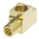 Brass Adapter, 1/8-27 Male NPT Run To 1/8-27 Female NPT Run & Branch, Tee