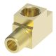 Brass Adapter, 1/2-14 Male NPT Run To 1/2-14 Female NPT Run & Branch, Tee