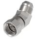 Steel Adapter, 3/4-16 Female JIC 37 deg Flare Swivel To 3/4-16 Male JIC 37 deg Flare, 45 deg Elbow