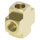 Brass Adapter, 3/8-18 Female NPT Cross
