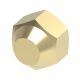 Brass Adapter, 0.50 Inch Male SAE 45 deg Flare Cap
