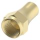Brass Tube Fitting, 0.25 Inch Tube OD To 7/16-20 Thread Long Flare Nut