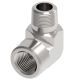 Steel Adapter, 1/2-14 Male NPT To 1/2-14 Female NPT, 90 deg Elbow