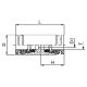 Brass Push Tube Fitting, 0.25 Inch Tube OD Union