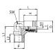 Brass Push Tube Fitting, 0.16 Inch Tube OD To 1/8 NPT Male, 90 deg Elbow