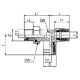 Brass Push Tube Fitting, 0.50 Inch Tube OD Run & Branch To 3/8 NPT Male Swivel Run, Tee