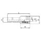 Brass Push Tube Fitting, Inch Tube OD Reducer