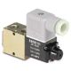 L01 Series 4-Way Solenoid Operated Pneumatic Valve, Single Direct Solenoid, Spring Return W/Flush Non-locking Override, 1/8 Inch NPT Ports, Coil, Up To 9.3
