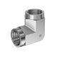 Steel Adapter, 1/4-18 Female NPT To 1/8-27 Female NPT, 90 deg Elbow