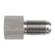 Steel Adapter, 1/4-18 Female NPT To 7/16-20 Male JIC 37 deg Flare, Straight Bulkhead
