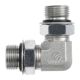 Steel Adapter, 7/8-14 Male SAE O-Ring Boss (Straight Thread O-Ring) To 7/8-14 Male SAE O-Ring Boss (Straight Thread O-Ring), 90 deg Elbow