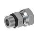 Steel Adapter, 1/4-18 Female NPT Swivel To 3/4-16 Male SAE O-Ring Boss (Straight Thread O-Ring), Straight
