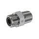 Steel Adapter, 1-14 Male SAE O-Ring Face Seal To 1-11-1/2 Male NPT, Straight