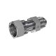 Steel Adapter, 11/16-16 Female O-Ring Face Seal To 9/16-18 Male JIC 37 deg Flare, Straight