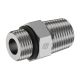 Steel Adapter, 3/4-16 Male SAE O-Ring Boss (Straight Thread O-Ring) To 3/4-14 Male NPT, Straight