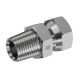 Steel Adapter, 3/8-18 Female NPT Swivel To 3/4-14 Male NPT, Straight