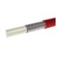 High Performance Stainless Steel Braided Brake Hose, Red, 0.25 Inch OD, 0.13 Inch ID, Up To 3000.00 PSI