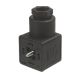 Series 5000 MINI Solenoid Connector, Black, 1/2 NPT Connector