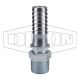 Steel Medium Shank Combination Nipple, 1.00 Inch ID Hose Barb To 1 Male NPT