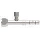E-Z Clip Series Fitting, 1-1/16-14 Female O-Ring (Short Pilot), -12 Hose, Straight With Charge Port (R12)