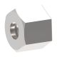 Steel Metric Flareless Fitting, 15.00 mm WALPro Series Nut