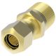 Brass DOT Approved Air Brake Tube Fitting, 0.63 Inch Tube OD To 3/8-18 Male NPT, Straight