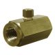 Brass Inline Hydraulic Check Valve, Female 1/2-14 NPT Ports, PSI Cracking Pressure, Up to 8.00 GPM & 2000.00 PSI