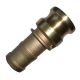 Brass Cam & Groove Adapter, Male Half, 1-1/2 Inch Hose Shank