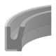 Metal-Clad Urethane Wiper Ring, 0.88 Inch Rod Diameter, 1.38 Inch Wiper OD, 0.31 Inch Height