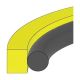 Style 1400 Glass-Filled PTFE Piston Seal, 2.75 Inch Bore Diameter, 2.36 Inch Groove Diameter, Inch Groove Width