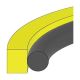 Style 1400 Glass-Filled PTFE Piston Seal, 3.00 Inch Bore Diameter, 2.61 Inch Groove Diameter, Inch Groove Width